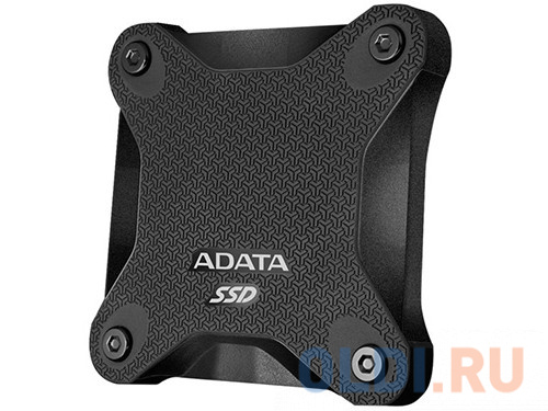 Внешний жесткий диск 256Gb SSD Adata SD600 Series Black (USB3.1, 440/430Mbs, 3D TLC, 80х15х80mm, 90g)