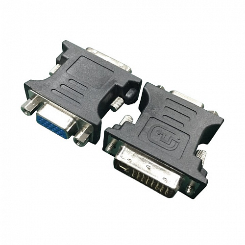 Переходник (адаптер) DVI(29M)-VGA(15F), черный Cablexpert