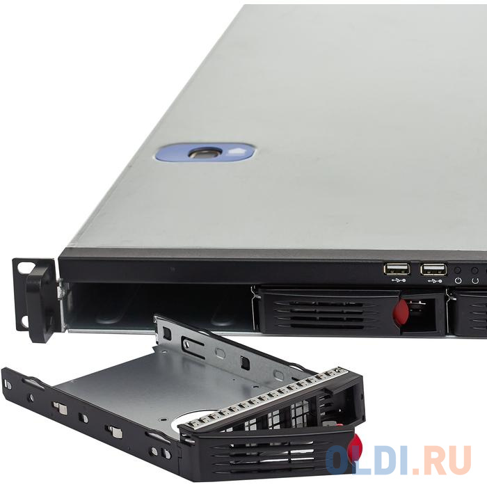 Серверный корпус 1U Exegate Pro 1U660-HS04 700 Вт серебристый чёрный