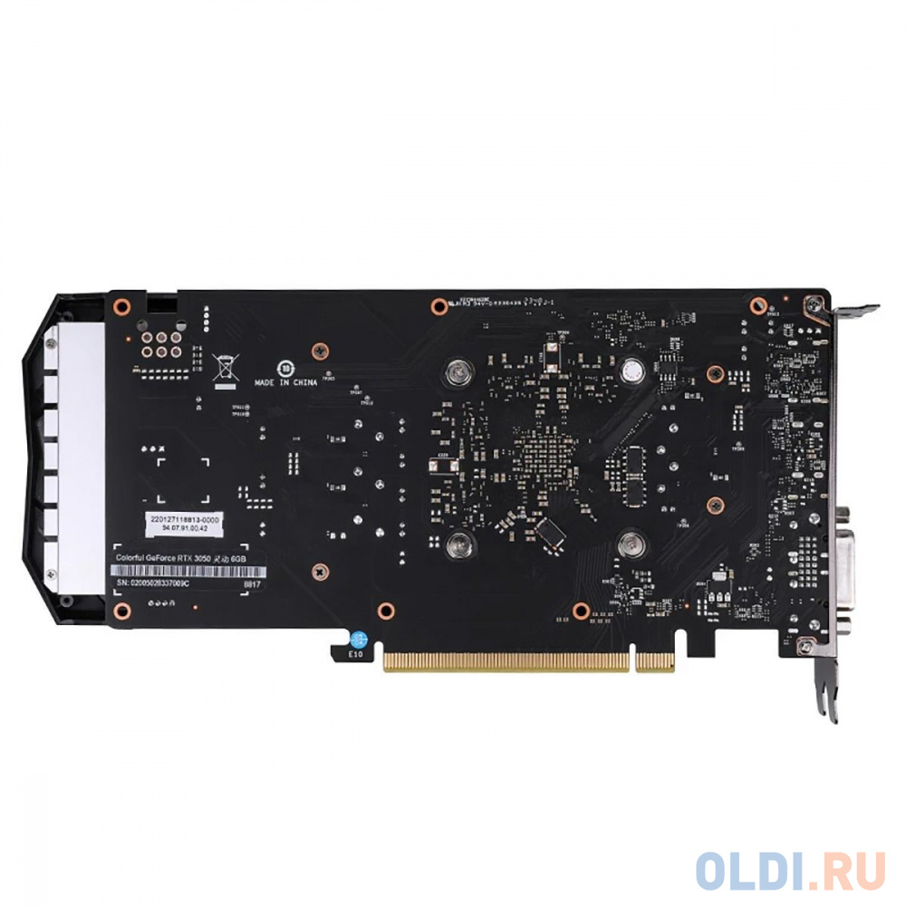 Видеокарта Colorful RTX 3050 6GB-V GDDR6 94bit DVI DP HDMI 2FAN RTL