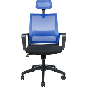 Офисное кресло NORDEN Бит 815A-AF01-T09 черный пластик / синяя сетка / черная ткань