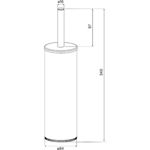 Ершик для унитаза IDDIS Optima Home хром (BRU01CCi47)