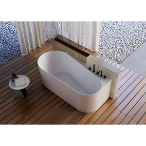Акриловая ванна Abber 170х80 правая, на каркасе, слив-перелив (AB9496-1.7 R)