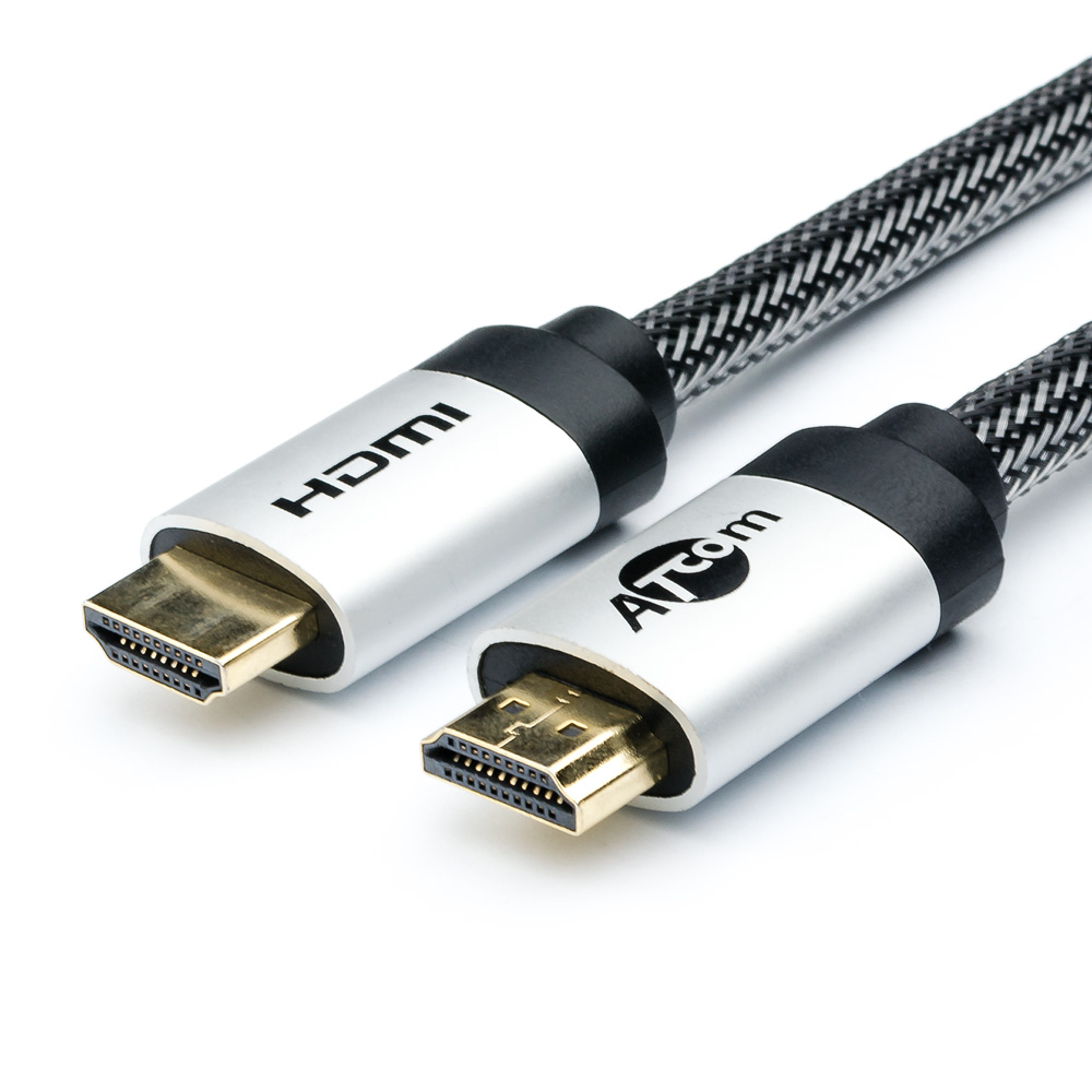 Кабель ATcom HDMI 1m Metal Gold АТ15264