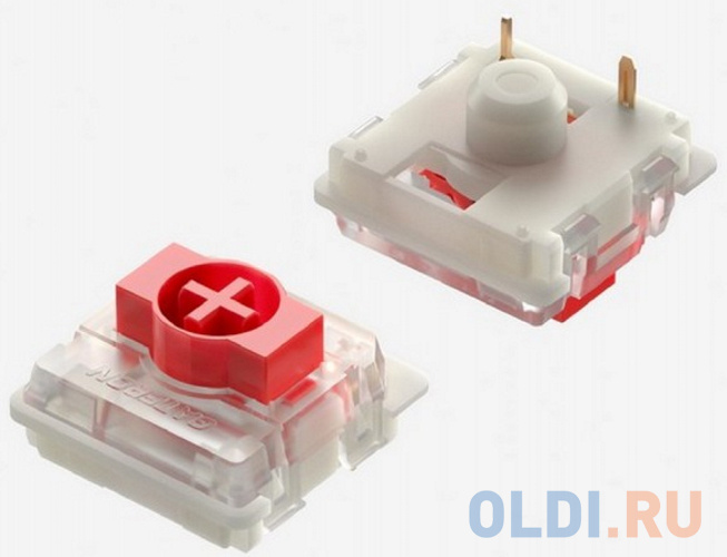 Беспроводная механическая клавиатура QMK Nuphy AIR96v2 Ionic White (EN), RGB, Hot Swap, Red Switch