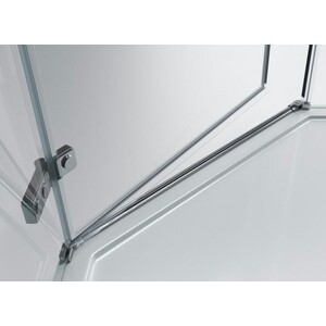 Душевой уголок BelBagno Kraft P-1 100х100 правый, прозрачный, хром (KRAFT-P-1-100-C-Cr)