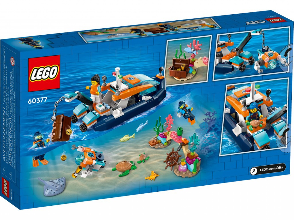 Конструктор Lego City Explorer Diving Boat 182 дет. 60377