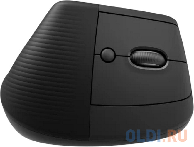 Мышь Logitech Lift графитовый оптическая (4000dpi) silent беспроводная BT/Radio USB для ноутбука (5but)