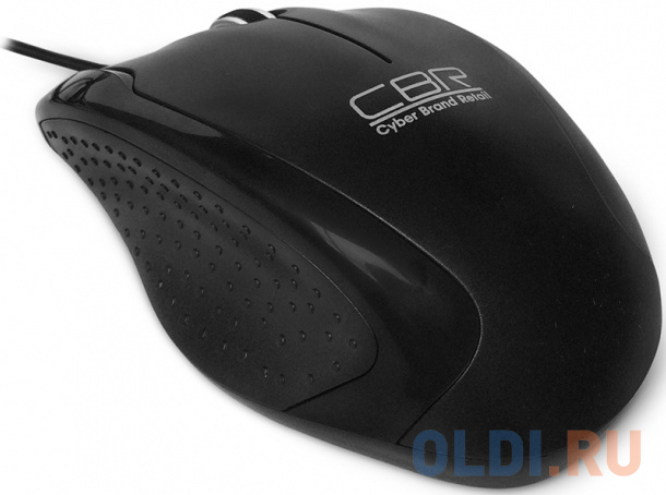 Мышь CBR CM-307 Black, 1200 dpi, провод 1,3м, USB