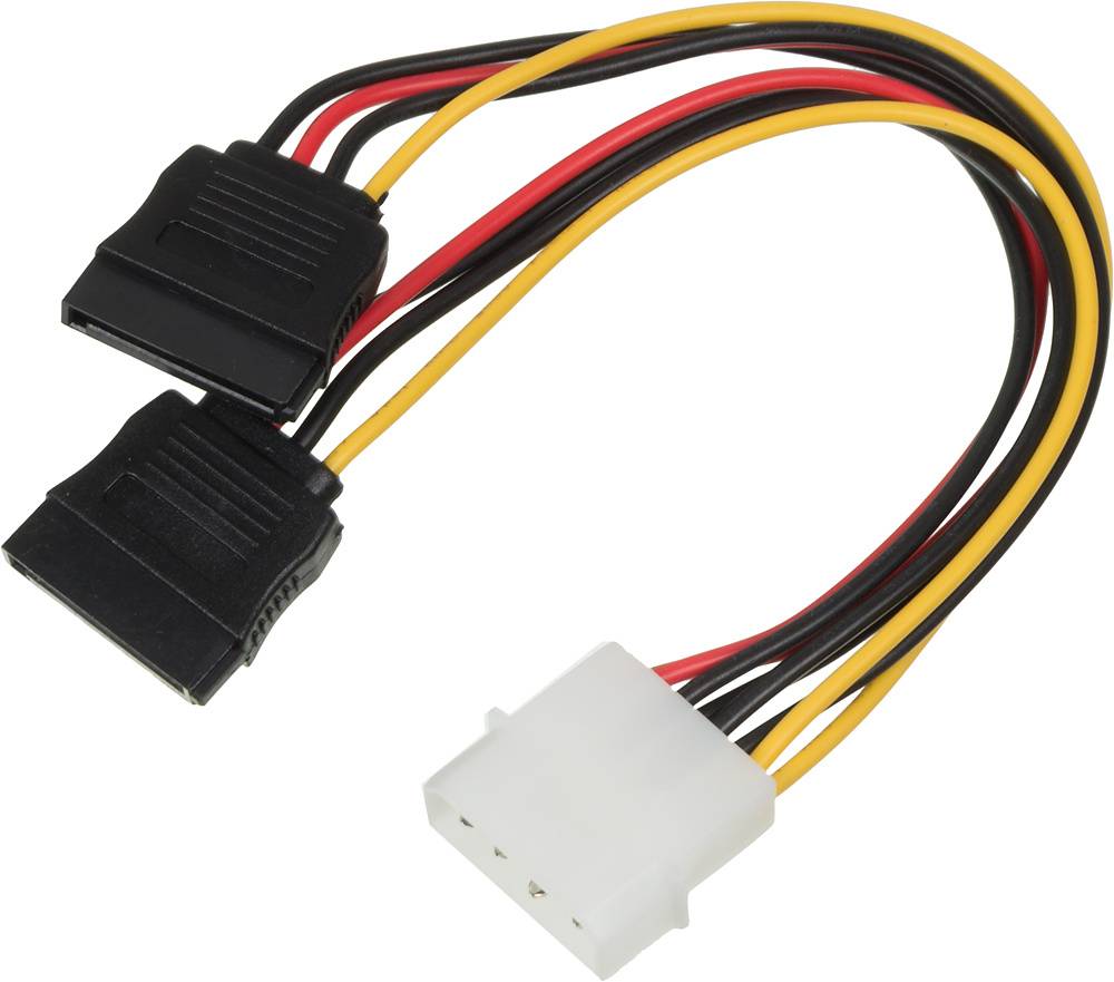 Кабель Ningbo Molex 8980/2xSATA 0.18м.