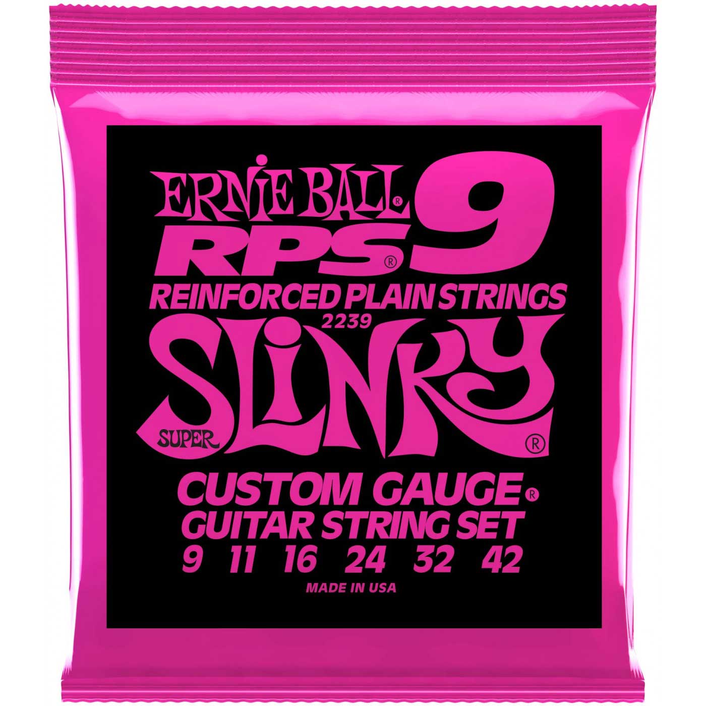 Струны для электрогитары ERNIE BALL 2239 RPS Nickel Wound Slinky Super 9-42