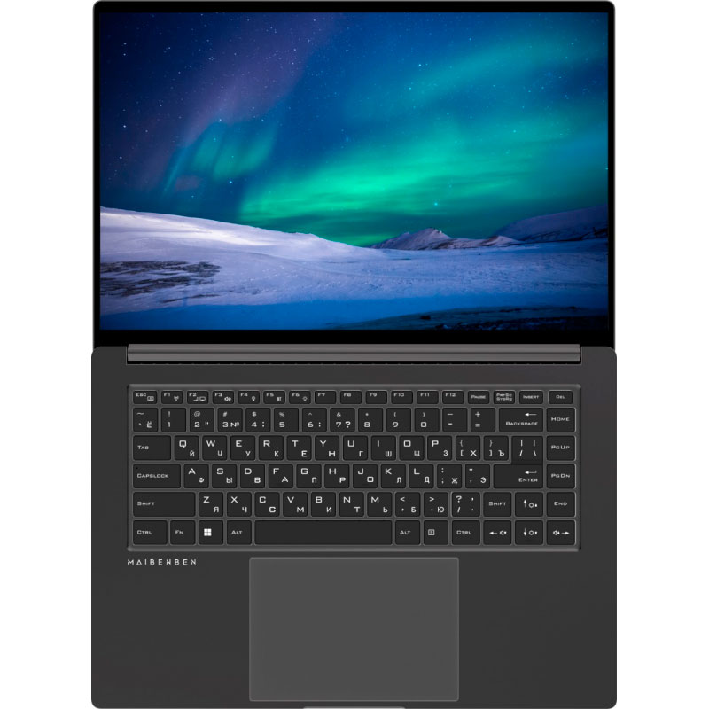 Ноутбук Maibenben P625 Grey P625QSF0LGRE0 (Intel Core i5-12450H 3.3 GHz/16384Mb/512Gb SSD/Intel UHD Graphics/Wi-Fi/Bluetooth/Cam/16/2560x1600/no OS)