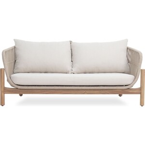Набор мебели Garden story Риччи (стол+2кресла+диван, веревки серые подушки серые) (GS053)