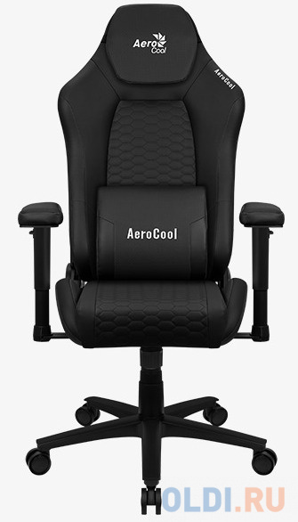 Кресло для геймеров Aerocool CROWN Leatherette All Black чёрный