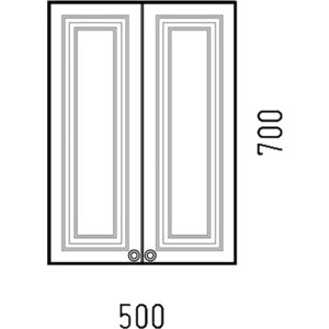 Шкаф подвесной Corozo Леон 50х70 белый (SD-00000775) в Москвe