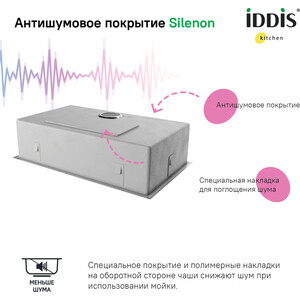 Кухонная мойка IDDIS Edifice 74х44 сатин (EDI74S0i77)