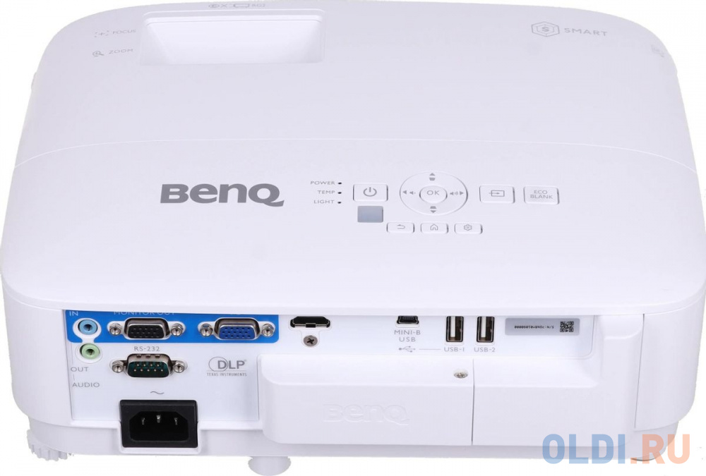 BenQ Projector EW600 DLP, 1280x800 WXGA, 3600 AL SMART, 1.1X, TR 1.55~1.7, HDMIx1, VGA, USBx2, wireless projection, 5G WiFi/BT, (USB dongle WDR02U inc