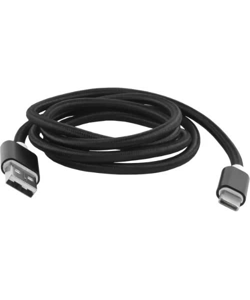 Дата-кабель Red Line USB - Type-C 3.0 нейлоновая оплетка, черный УТ000011689