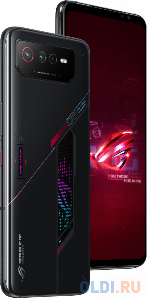 Смартфон Asus AI2203-4E034HK ROG 6 256Gb 12Gb серый моноблок 3G 4G 6.78" 1080x2448 Android 13 50Mpix 802.11 a/b/g/n/ac/ax/be NFC GPS GSM900/1800