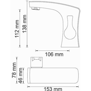 Смеситель для раковины Wasserkraft Berkel хром (4803)