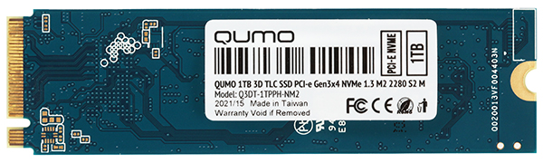 Накопитель SSD Qumo Novation TLC 3D 1Tb (Q3DT-1TPPH-NM2)