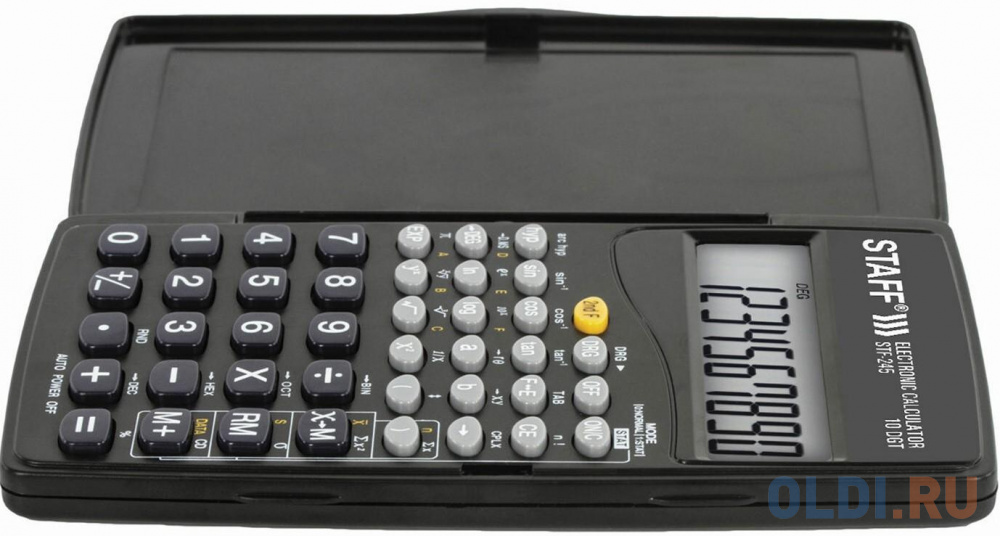 Калькулятор инженерный STAFF STF-245 10-разрядный черный 250194