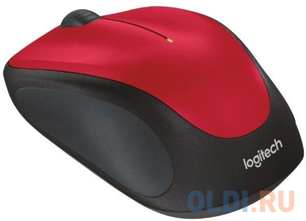 Мышь Logitech M235 красный/черный оптическая 1000dpi беспров. USB2.0 для ноутбука 2but (910-003412)