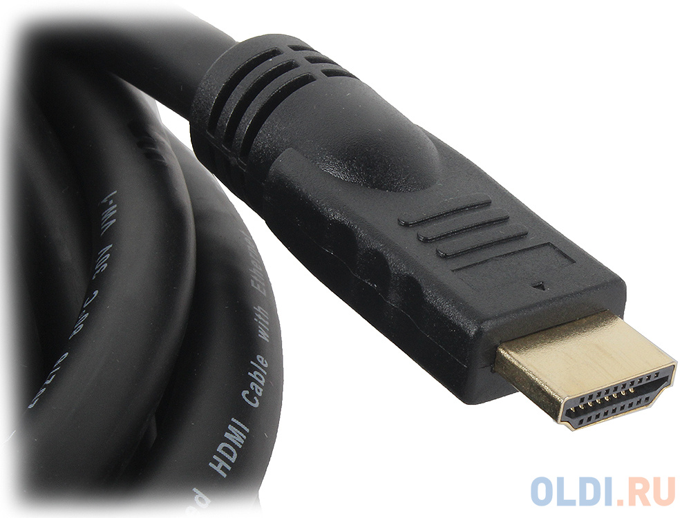 Кабель HDMI Gembird/Cablexpert, 20м, v1.4, 19M/19M, черный, позол.разъемы, экран, пакет  CC-HDMI4-20M в Москвe