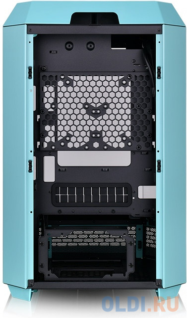 Корпус Thermaltake The Tower 300 Turquoise голубой без БП miniITX 7x120mm 5x140mm 2xUSB3.0 audio bott PSU