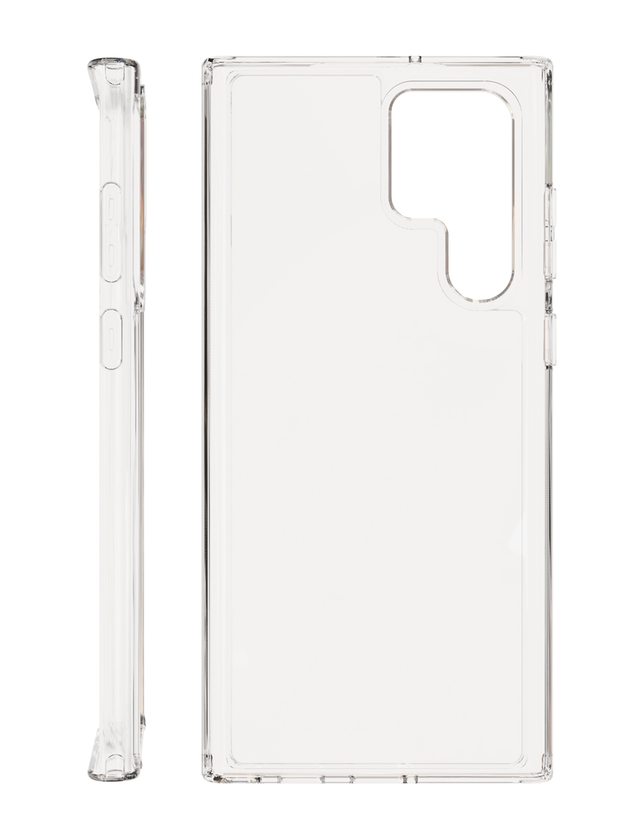 Чехол защитный VLP Crystal case для Samsung Galaxy S22 Ultra, прозрачный