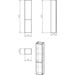 Пенал Cersanit Lara 30 белый (SB-SL-LAR/Wh)