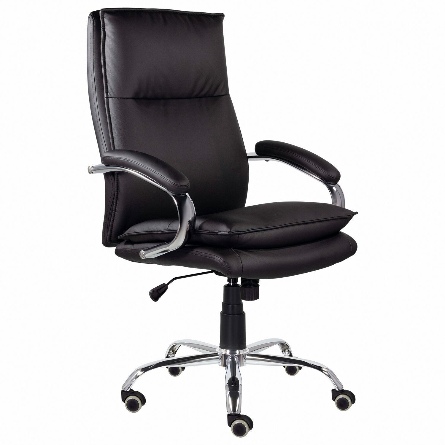Кресло офисное BRABIX Premium Cuba EX-542, экокожа, черное (532549)
