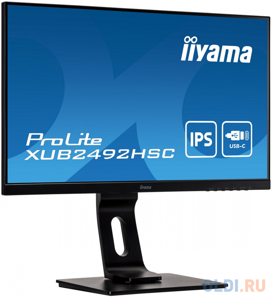 Монитор Iiyama 23.8" ProLite XUB2492HSC-B1 черный IPS LED 16:9 HDMI M/M матовая HAS Piv 250cd 178гр/178гр 1920x1080 75Hz DP FHD USB 5.4кг в Москвe