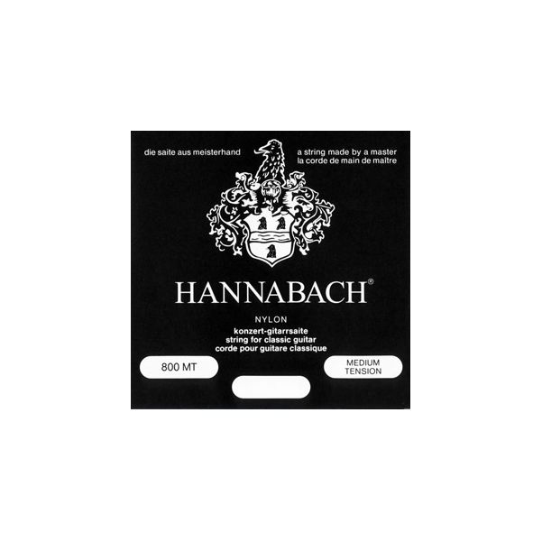 Струны Hannabach 800MT Black SILVER PLATED нейлон для классической гитары