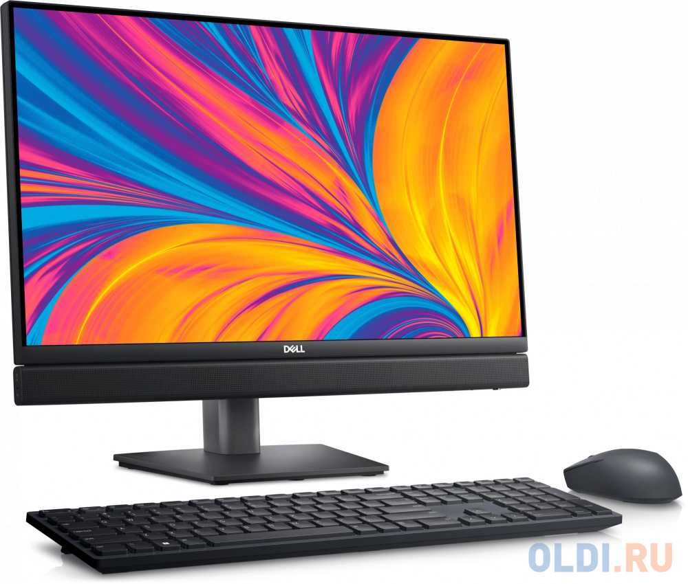 Моноблок Dell Optiplex 7420 23.8" Full HD i3 14100T (2.5) 8Gb SSD256Gb UHDG 730 CR Linux Ubuntu GbitEth WiFi BT 130W клавиатура мышь Cam черный 1