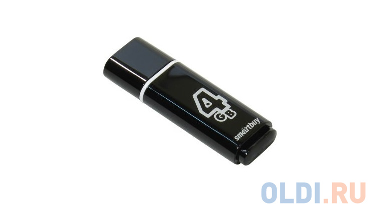 Внешний накопитель 4Gb USB Drive <USB2.0 Smartbuy Glossy series Black (SB4GBGS-K)