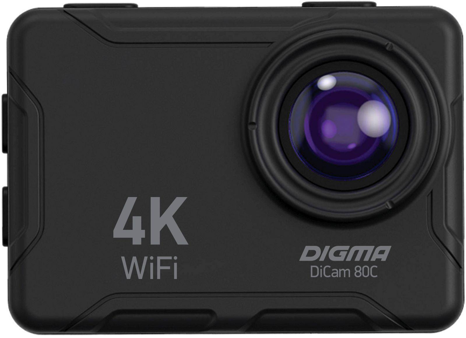 Экшн-камера Digma DiCam 80C черный (DC80C)