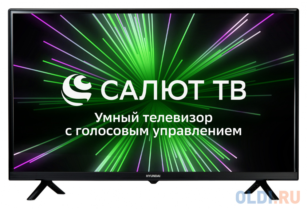 Телевизор LED Hyundai 32&quot; H-LED32BS5001 Салют ТВ черный HD 60Hz DVB-T DVB-T2 DVB-C DVB-S DVB-S2 USB WiFi Smart TV