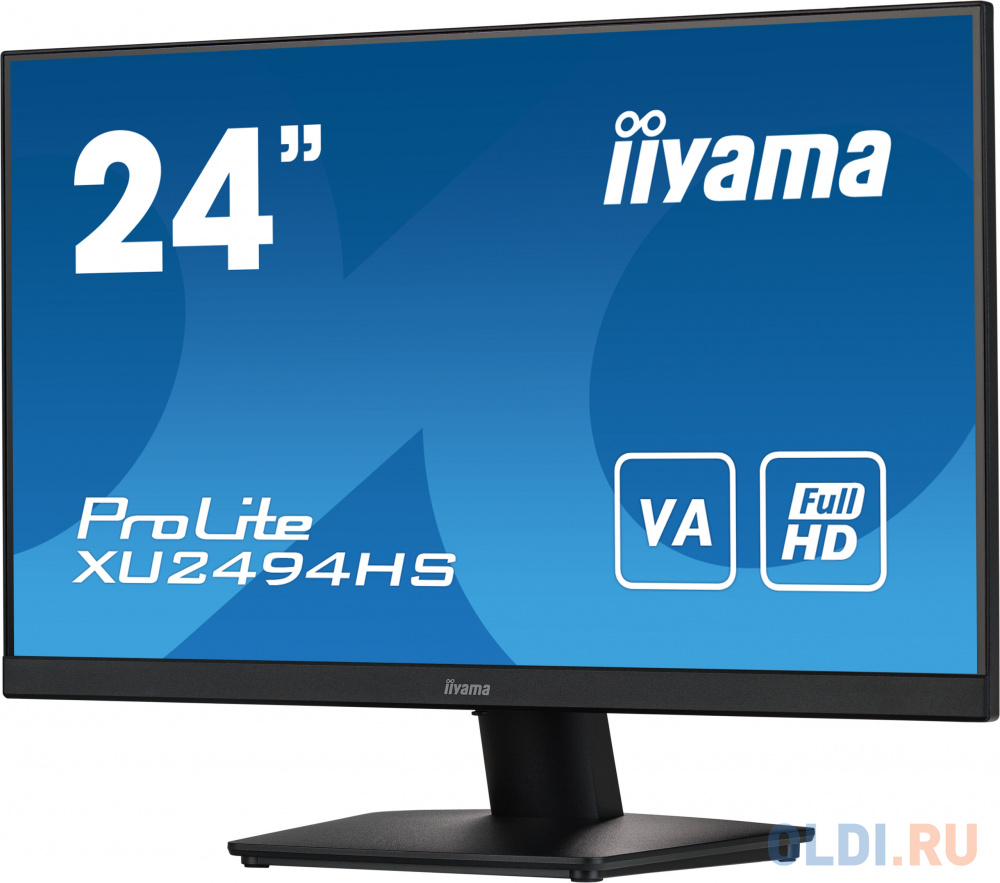 Монитор Iiyama 23.8" ProLite XU2494HS-B2 черный VA LED 4ms 16:9 DVI HDMI M/M матовая 3000:1 250cd 178гр/178гр 1920x1080 75Hz DP FHD 6.4кг в Москвe