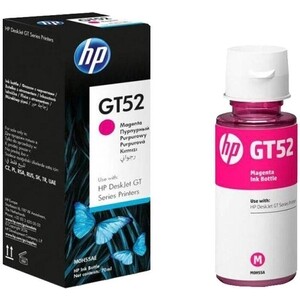 Чернила HP GT52 (M0H55AA) для HP DeskJet и Ink Tank, пурпурный, 80 мл, 8000 стр.