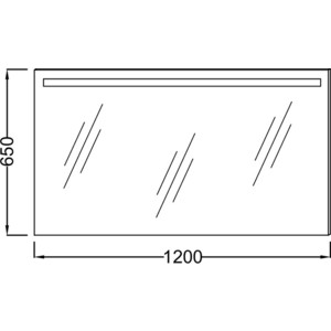Зеркало Jacob Delafon 120x65 см (EB1418-NF)