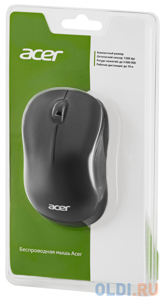 Мышь беспроводная Acer OMR160 чёрный USB + радиоканал