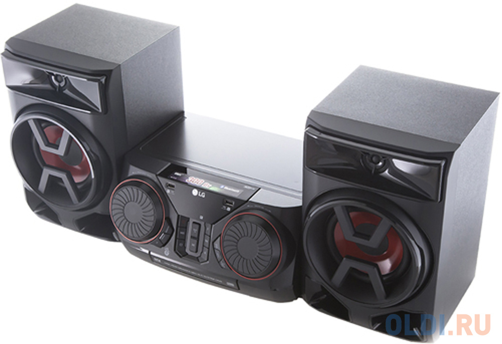 Минисистема LG CK43 черный 300Вт/CD/CDRW/FM/USB/BT