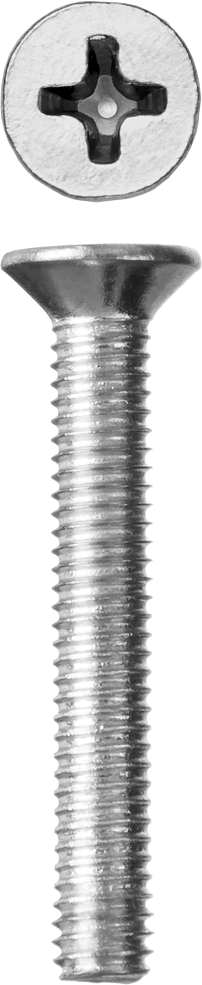 Винт с потайной головкой Зубр 303116-06-030, М6, 3 см, 965 DIN, 6 мм, оцинкованная сталь, 7 шт., фасовка (303116-06-030)