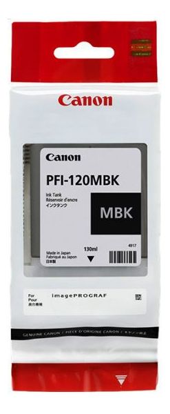 Картридж струйный Canon PFI-120 MBK 2884C001 черный матовый (130мл) для Canon imagePROGRAF TM-200/205 в Москвe