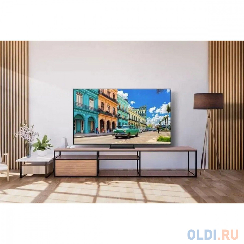 Телевизор 55" Samsung/ 55", QD-OLED 4K, Smart TV,Wi-Fi, Voice, HDR 32х, HDR10+, 144Гц, DVB-T2/C/S2, 2.1 CH, 40W, OTS+, FreeSync Premium Pro,