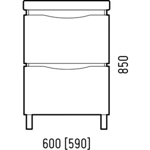 Тумба под раковину Corozo Бостон 60 Z2 антик (SD-00000801)