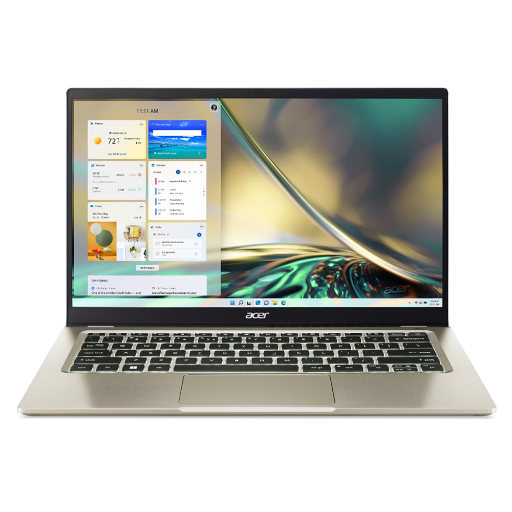 Ноутбук Acer Swift 3 SF314-512 14" IPS 1920x1080, Intel Core i3 1220P 1.5 ГГц, 8Gb RAM, 256Gb SSD, без OC, золотистый (NX.K7NER.003)