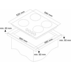 Комбинированная варочная панель Simfer H60V31O512