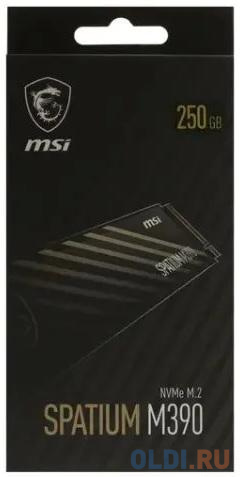 SSD накопитель MSI SPATIUM M390 250 Gb PCI-E 3.0 x4